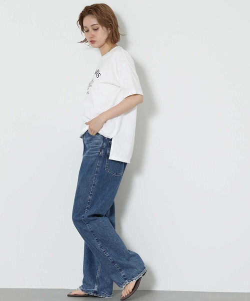 Gready Brilliant(グレディブリリアン)の「スタースタッズロゴ刺繍T(Tシャツ/カットソー・レディース・ピンク/オフホワイト/チャコールグレー・FREE)」の4枚目の写真