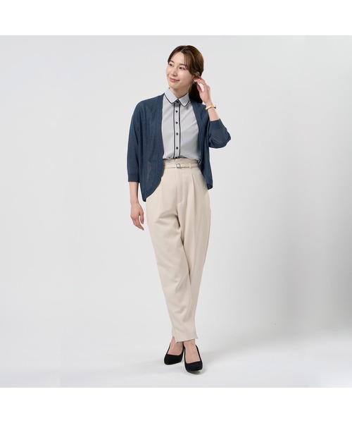 TOKYO SHIRTS（トウキョウシャツ）の「さらさら ドルマンカーディガン レディース（カーディガン/ボレロ・レディース・グレー/ネイビー・M/L）」の14枚目の写真