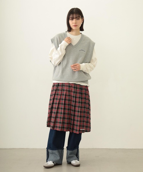 MILKFED.（ミルクフェド）の「COOPER LOGO WIDE L/S TEE（Tシャツ/カットソー・レディース・オフホワイト/ブラウン/チャコール・M/L）」の14枚目の写真