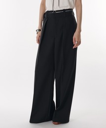 MUHET(~G[^)́yset up\zstraight pants with belt / xgtXbNXpc(XbNX)