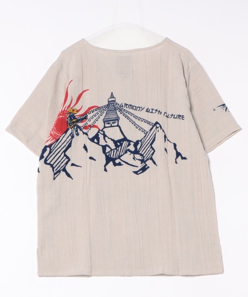 チャイハネ(チャイハネ)の「【チャイハネ】洋輔×Amina タビネMEN'Sトップス(その他トップス・メンズ・イエロー/グレー・FREE)」の1枚目の写真
