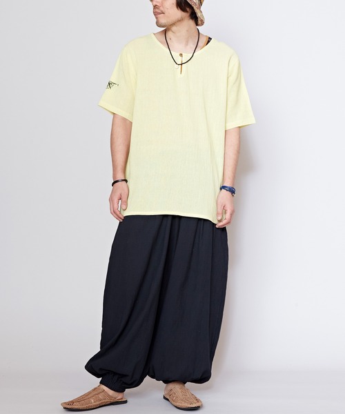 チャイハネ(チャイハネ)の「【チャイハネ】洋輔×Amina タビネMEN'Sトップス(その他トップス・メンズ・イエロー/グレー・FREE)」の6枚目の写真