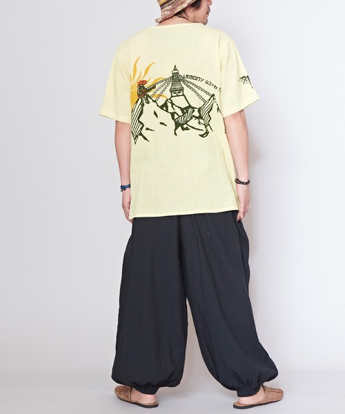 チャイハネ(チャイハネ)の「【チャイハネ】洋輔×Amina タビネMEN'Sトップス(その他トップス・メンズ・イエロー/グレー・FREE)」の8枚目の写真