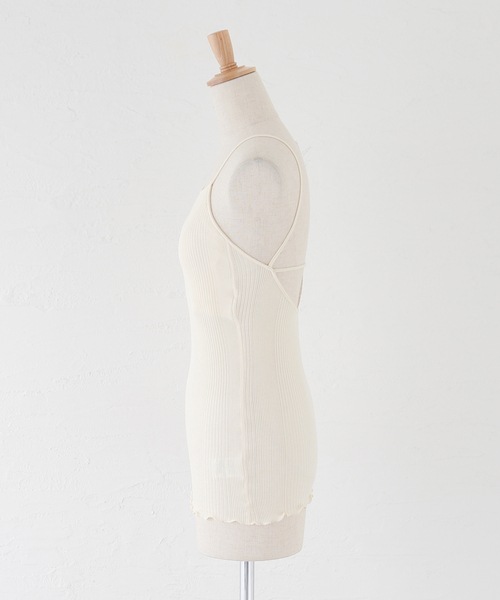 ru_haniページ HAKUJI/ハクジ RANDOM RIB OPEN BACK CAMI キャミソール H232507