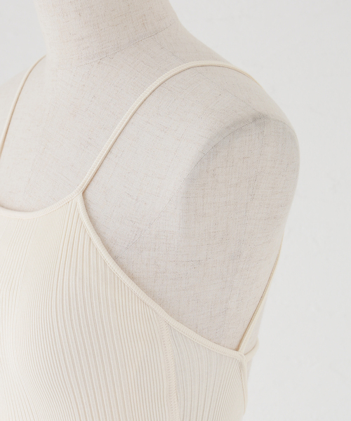 HAKUJI/ハクジ RANDOM RIB OPEN BACK CAMI キャミソール H232507