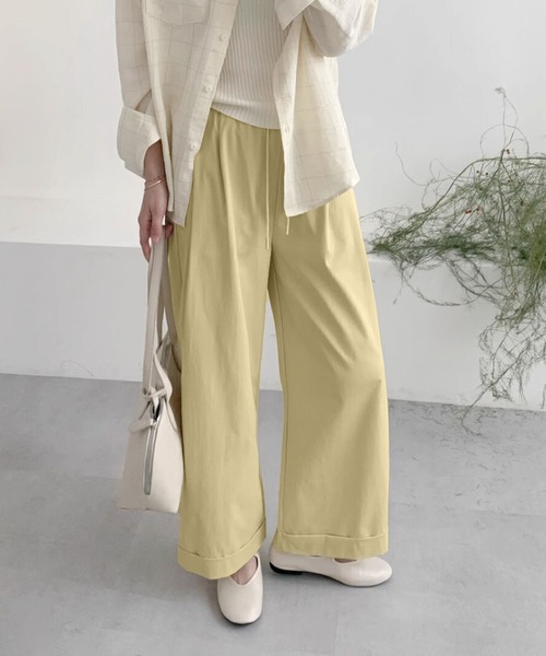 パンツ Monaka nude:masahiko maruyama - Patched Drop-Crotch 2Tuck Pants