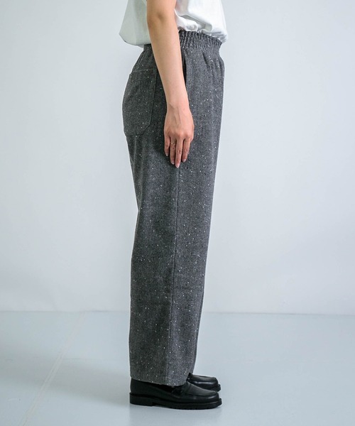 D.M.G.（ドミンゴ）の「[D.M.G / ディーエムジー] ウールライクへリンボン プルオントラウザー（その他パンツ・レディース・ブラウン/グレー・S/M）」の13枚目の写真