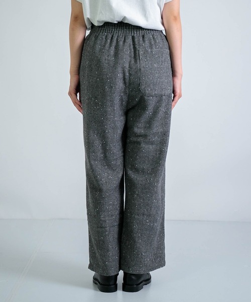 D.M.G.（ドミンゴ）の「[D.M.G / ディーエムジー] ウールライクへリンボン プルオントラウザー（その他パンツ・レディース・ブラウン/グレー・S/M）」の14枚目の写真