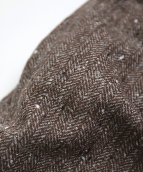 D.M.G.（ドミンゴ）の「[D.M.G / ディーエムジー] ウールライクへリンボン プルオントラウザー（その他パンツ・レディース・ブラウン/グレー・S/M）」の7枚目の写真