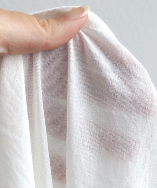 antiqua（アンティカ）の「インド綿ブラウス（シャツ/ブラウス・レディース・ブラック/ホワイト・ONESIZE）」の17枚目の写真