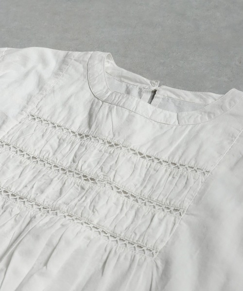 antiqua（アンティカ）の「インド綿ブラウス（シャツ/ブラウス・レディース・ブラック/ホワイト・ONESIZE）」の13枚目の写真