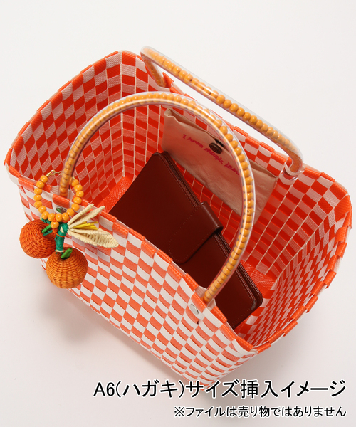 MERCEDES SALAZAR（メルセデスサラザール）の「【MERCEDES SALAZAR/メルセデス サラザール】 MINI BAG+CHARM：バッグ（かごバッグ・レディース・オレンジ・FREE）」の6枚目の写真