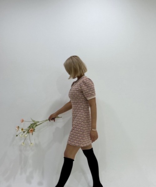 ipugo(イプゴ)の「ipugo/イプゴ レトロ柄 ミニ丈ワンピース(ワンピース・レディース・ピンク・FREE)」の8枚目の写真