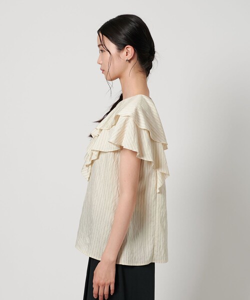 美品♡ユナイテッドアローズ フリル襟ストライプシャツ 比翼仕立てブラウス 長袖e フリルブラウスのおすすめ人気ランキング - UAコラム／UA