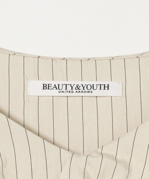BEAUTY&YOUTH UNITED ARROWS(ビューティーアンドユースユナイテッドアローズ)の「ストライプ レイヤーフリル ブラウス -ウォッシャブル-(シャツ/ブラウス・レディース・オフホワイト・FREE)」の15枚目の写真