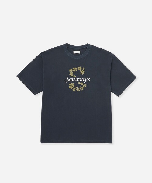 Saturdays NYC(サタデーズ ニューヨークシティ )の「Hibiscus SS Tee(Tシャツ/カットソー・メンズ・ネイビー/グリーン/キナリ・M/L/XL/S)」の3枚目の写真