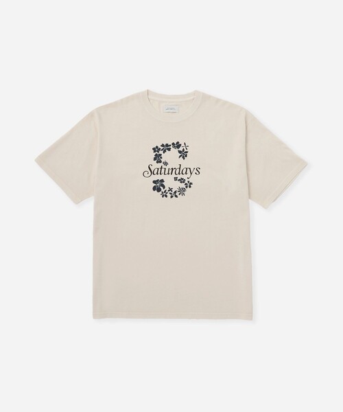 Saturdays NYC(サタデーズ ニューヨークシティ )の「Hibiscus SS Tee(Tシャツ/カットソー・メンズ・ネイビー/グリーン/キナリ・M/L/XL/S)」の1枚目の写真