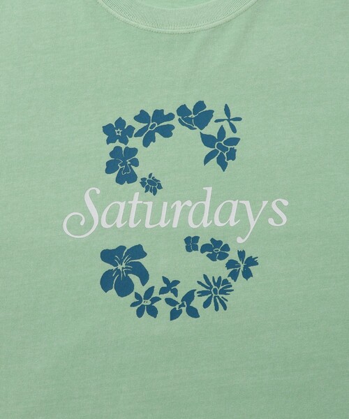 Saturdays NYC(サタデーズ ニューヨークシティ )の「Hibiscus SS Tee(Tシャツ/カットソー・メンズ・ネイビー/グリーン/キナリ・M/L/XL/S)」の7枚目の写真