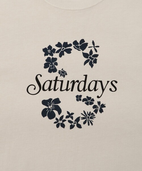 Saturdays NYC(サタデーズ ニューヨークシティ )の「Hibiscus SS Tee(Tシャツ/カットソー・メンズ・ネイビー/グリーン/キナリ・M/L/XL/S)」の8枚目の写真