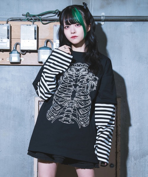 hauls はうるず　カットソー Amazon.co.jp: Hauls はうるず こすもぱいん コラボ ロンTEE