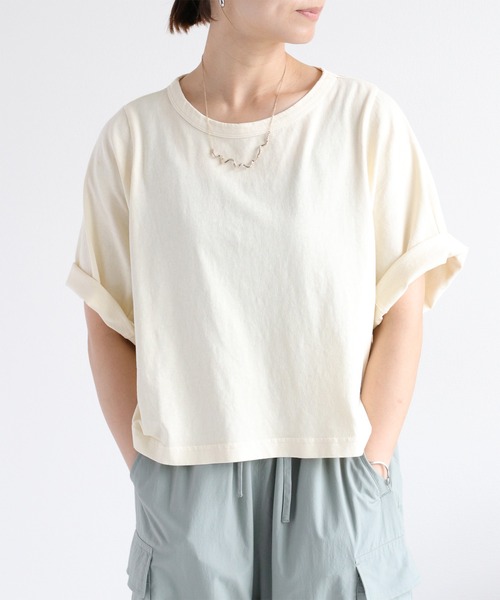 cepo(セポ)の「ピグメントショートスリーブTee(Tシャツ/カットソー・レディース・ピンク/サックスブルー/ホワイト/チャコール・M)」の1枚目の写真