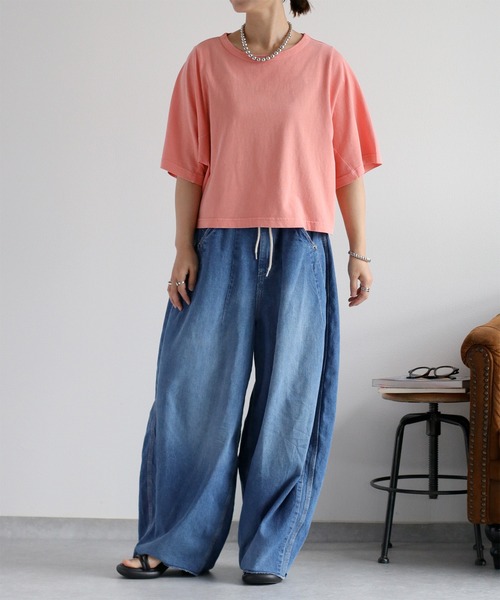 cepo(セポ)の「ピグメントショートスリーブTee(Tシャツ/カットソー・レディース・ピンク/サックスブルー/ホワイト/チャコール・M)」の11枚目の写真
