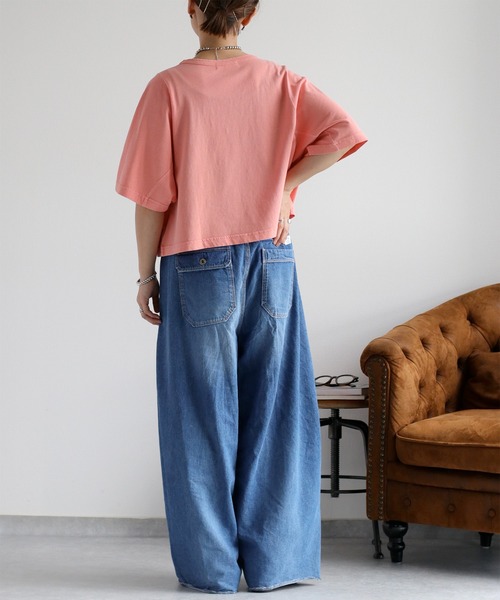 cepo(セポ)の「ピグメントショートスリーブTee(Tシャツ/カットソー・レディース・ピンク/サックスブルー/ホワイト/チャコール・M)」の9枚目の写真