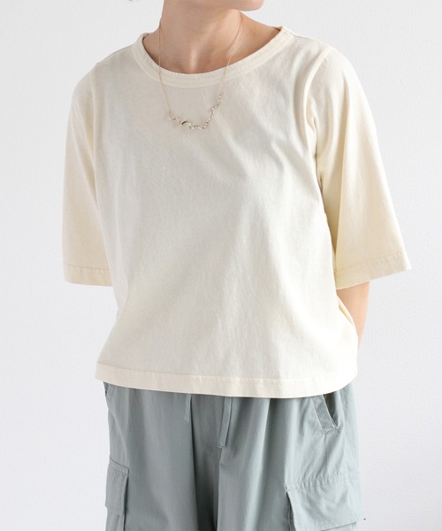 cepo(セポ)の「ピグメントショートスリーブTee(Tシャツ/カットソー・レディース・ピンク/サックスブルー/ホワイト/チャコール・M)」の19枚目の写真