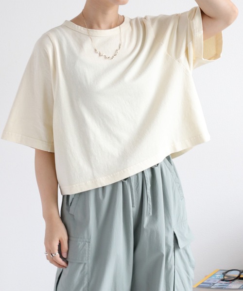 cepo(セポ)の「ピグメントショートスリーブTee(Tシャツ/カットソー・レディース・ピンク/サックスブルー/ホワイト/チャコール・M)」の14枚目の写真