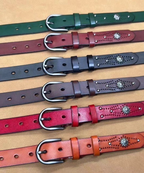 Z)【BLINGLEADS】LEATHER BELT/ZK-67（ベルト）｜Bling Leads