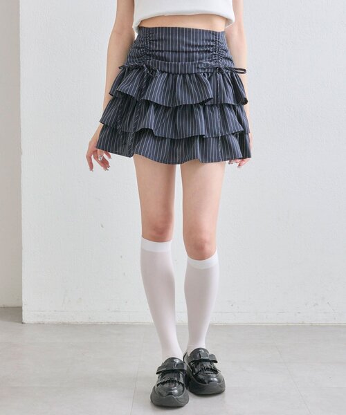 ドロストティアードミニスカート（スカート）｜OLIVE des OLIVE