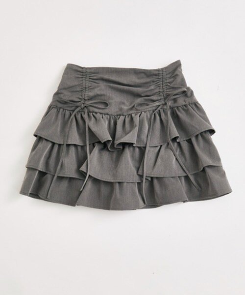 セール】ドロストティアードミニスカート（スカート）｜OLIVE des