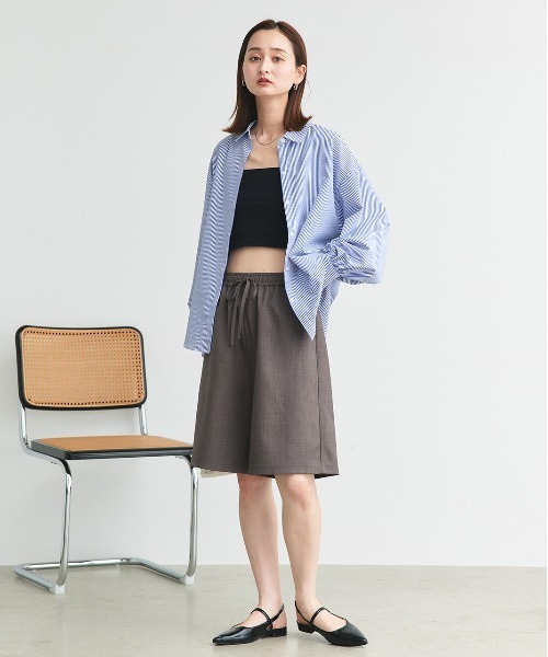 ad thie（アドティエ）の「リラックス イージーハーフパンツ（その他パンツ・レディース・ダークブラウン/チャコール/グレー/ブラック/グレー系その他・FREE）」の20枚目の写真