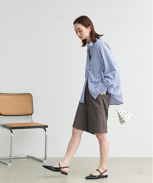 ad thie（アドティエ）の「リラックス イージーハーフパンツ（その他パンツ・レディース・ダークブラウン/チャコール/グレー/ブラック/グレー系その他・FREE）」の19枚目の写真