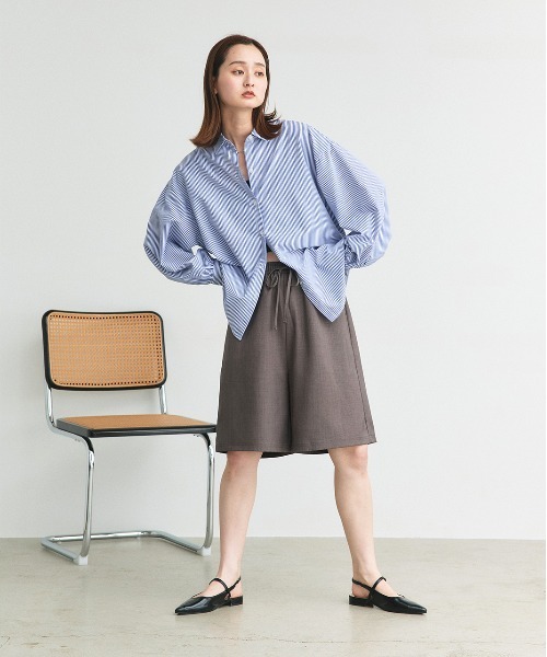 ad thie（アドティエ）の「リラックス イージーハーフパンツ（その他パンツ・レディース・ダークブラウン/チャコール/グレー/ブラック/グレー系その他・FREE）」の17枚目の写真