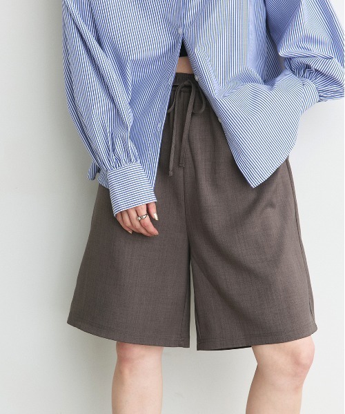 ad thie（アドティエ）の「リラックス イージーハーフパンツ（その他パンツ・レディース・ダークブラウン/チャコール/グレー/ブラック/グレー系その他・FREE）」の14枚目の写真