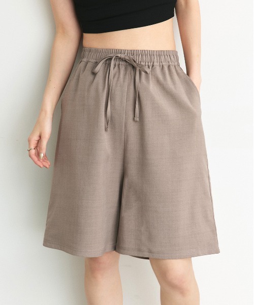 ad thie（アドティエ）の「リラックス イージーハーフパンツ（その他パンツ・レディース・ダークブラウン/チャコール/グレー/ブラック/グレー系その他・FREE）」の21枚目の写真