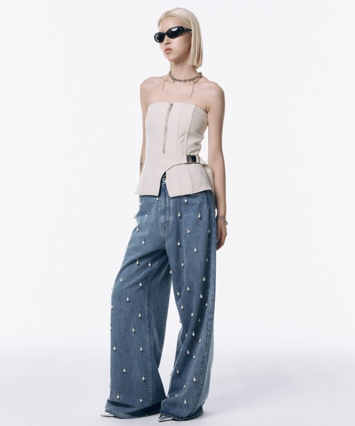 JOSE MOON ZIP UP BUSTIER ビスチェ ZIP UP BUSTIER/ジップアップビスチェ（チューブトップ）｜JOSE