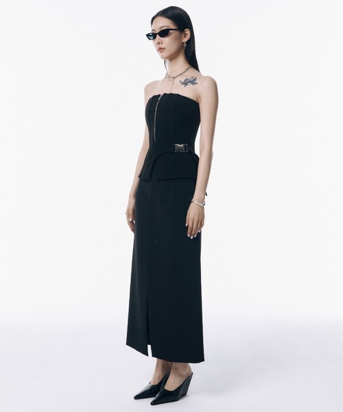 ZIP UP BUSTIER/ジップアップビスチェ（チューブトップ）｜JOSE