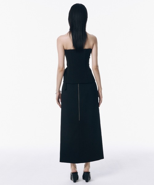 LEATHER FLAP BUSTIER(36 IVORY): TOPSjosemoon