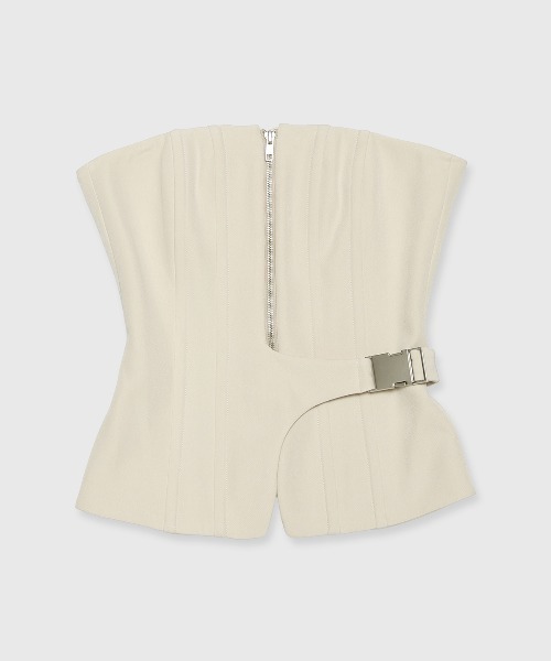 ZIP UP BUSTIER/ジップアップビスチェ（チューブトップ）｜JOSE