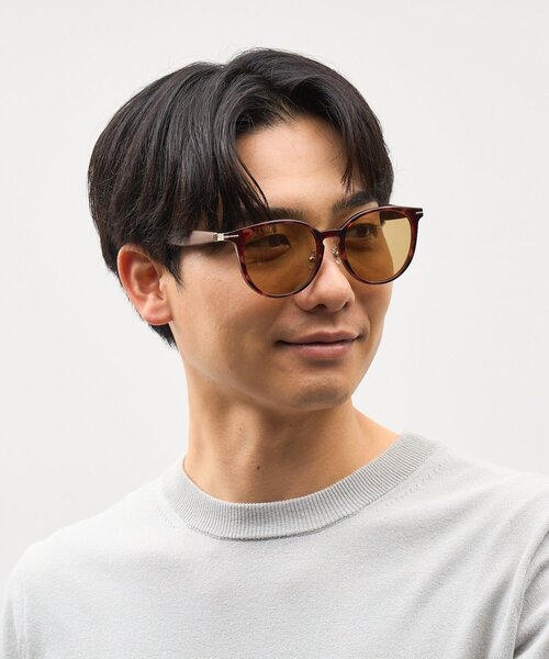 Zoff(ゾフ)の「SUNCUTGlasses/UV100%CUT ボストン型 サングラス|ラバーテンプル|ズレ落ち防止|カラーレンズ|紫外線対策 UVカット|ユニセックス|Zoff|CLASSIC(サングラス・レディース・グリーン/ブラック/ブラウン系その他2/グレー・FREE)」の5枚目の写真