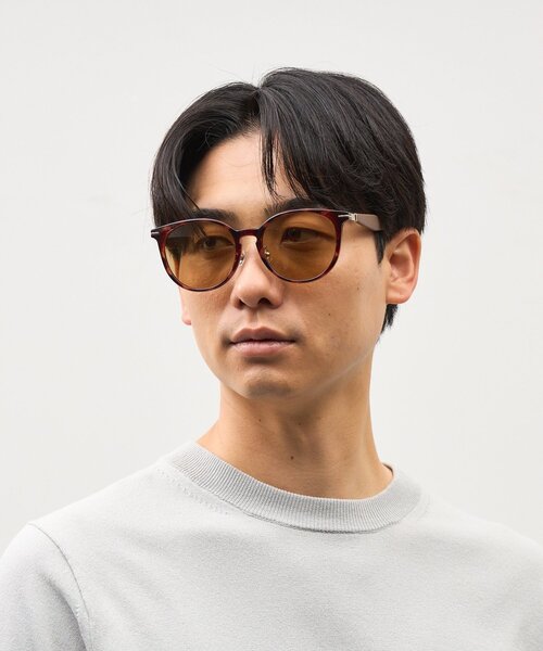 Zoff(ゾフ)の「SUNCUTGlasses/UV100%CUT ボストン型 サングラス|ラバーテンプル|ズレ落ち防止|カラーレンズ|紫外線対策 UVカット|ユニセックス|Zoff|CLASSIC(サングラス・レディース・グリーン/ブラック/ブラウン系その他2/グレー・FREE)」の8枚目の写真