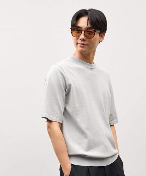 Zoff(ゾフ)の「SUNCUTGlasses/UV100%CUT ボストン型 サングラス|ラバーテンプル|ズレ落ち防止|カラーレンズ|紫外線対策 UVカット|ユニセックス|Zoff|CLASSIC(サングラス・レディース・グリーン/ブラック/ブラウン系その他2/グレー・FREE)」の10枚目の写真