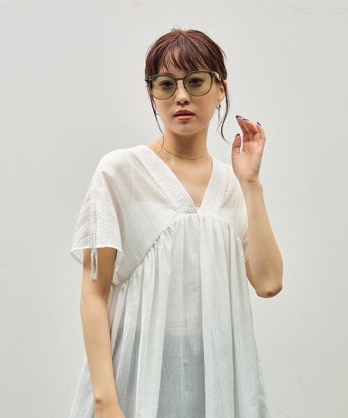 Zoff(ゾフ)の「SUNCUTGlasses/UV100%CUT ボストン型 サングラス|ラバーテンプル|ズレ落ち防止|カラーレンズ|紫外線対策 UVカット|ユニセックス|Zoff|CLASSIC(サングラス・レディース・グリーン/ブラック/ブラウン系その他2/グレー・FREE)」の17枚目の写真