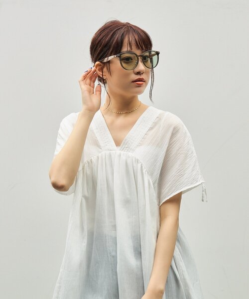 Zoff(ゾフ)の「SUNCUTGlasses/UV100%CUT ボストン型 サングラス|ラバーテンプル|ズレ落ち防止|カラーレンズ|紫外線対策 UVカット|ユニセックス|Zoff|CLASSIC(サングラス・レディース・グリーン/ブラック/ブラウン系その他2/グレー・FREE)」の20枚目の写真