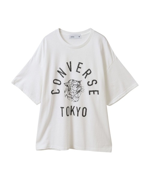 CONVERSE TOKYO（コンバーストウキョウ）の「【限定展開】TIGER LOGO PRINT TEE（Tシャツ/カットソー・メンズ・ブラック/ブルー/ホワイト/ブラウン・SMALL/MEDIUM）」の2枚目の写真