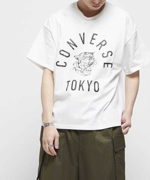 CONVERSE TOKYO（コンバーストウキョウ）の「【限定展開】TIGER LOGO PRINT TEE（Tシャツ/カットソー・メンズ・ブラック/ブルー/ホワイト/ブラウン・SMALL/MEDIUM）」の5枚目の写真