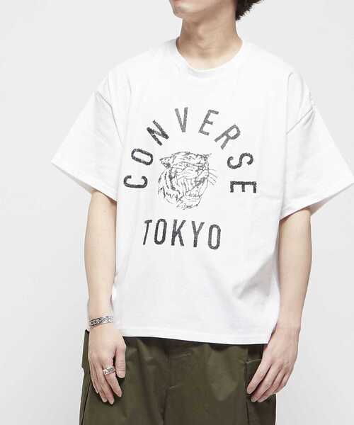 CONVERSE TOKYO（コンバーストウキョウ）の「【限定展開】TIGER LOGO PRINT TEE（Tシャツ/カットソー・メンズ・ブラック/ブルー/ホワイト/ブラウン・SMALL/MEDIUM）」の6枚目の写真