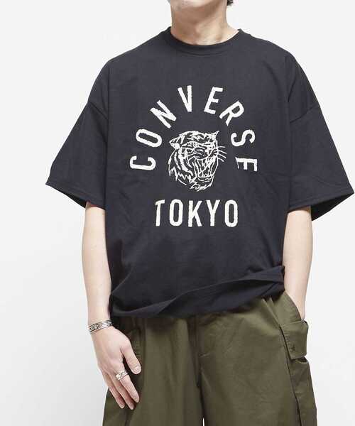 CONVERSE TOKYO（コンバーストウキョウ）の「【限定展開】TIGER LOGO PRINT TEE（Tシャツ/カットソー・メンズ・ブラック/ブルー/ホワイト/ブラウン・SMALL/MEDIUM）」の7枚目の写真